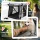 image 10 of PawHut One-click Foldable Pet Stroller w/ Mesh Windows, for Small Pets - Grey