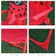 image 7 of Outsunny Kids Folding Picnic Table Chair Set Ladybug Pattern Outdoor w Parasol