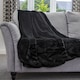 image 1 of Dreamcatcher Black Faux Fur Blanket Throw 160x130cm | Black | Black | One Size | 1