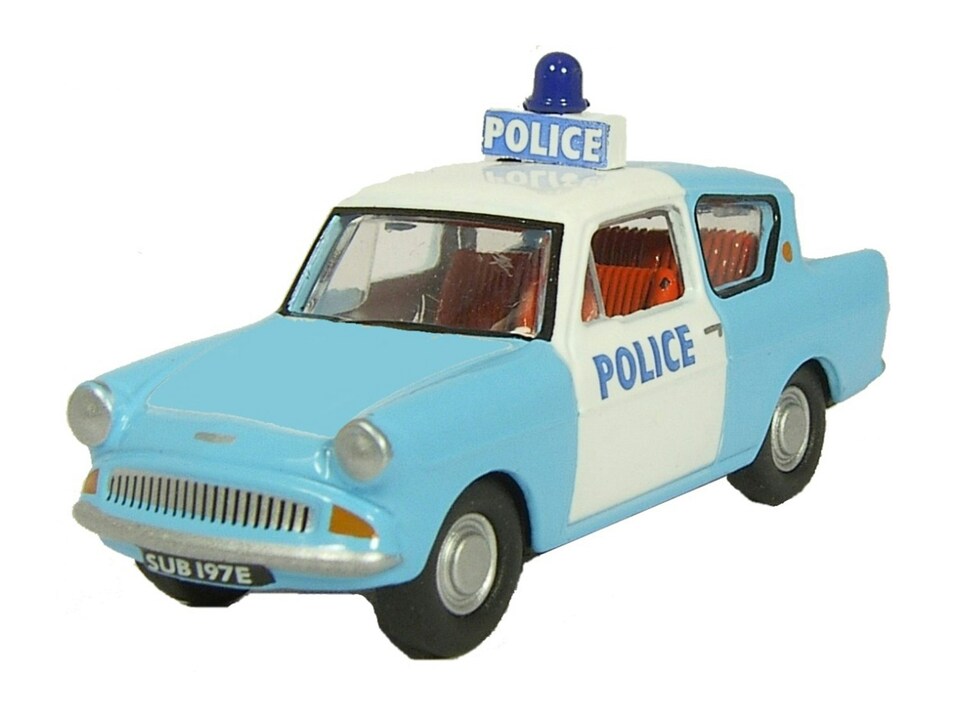 Oxford Diecast Ford Anglia Police Panda Car