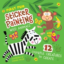 First Fun Sticker Painting Wild Animals