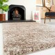 image 3 of KUKOON Natural Beige Mottled Shaggy Living Room Area Rug 200cm x 290cm Cream
