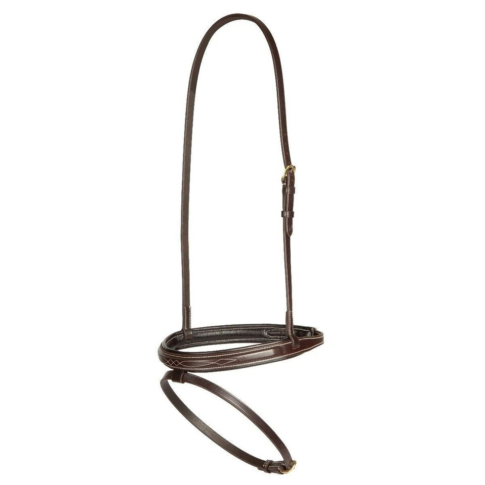 Shires Salisbury Bodenham Noseband Brown | Colour: Australian Nut
Size: Pony