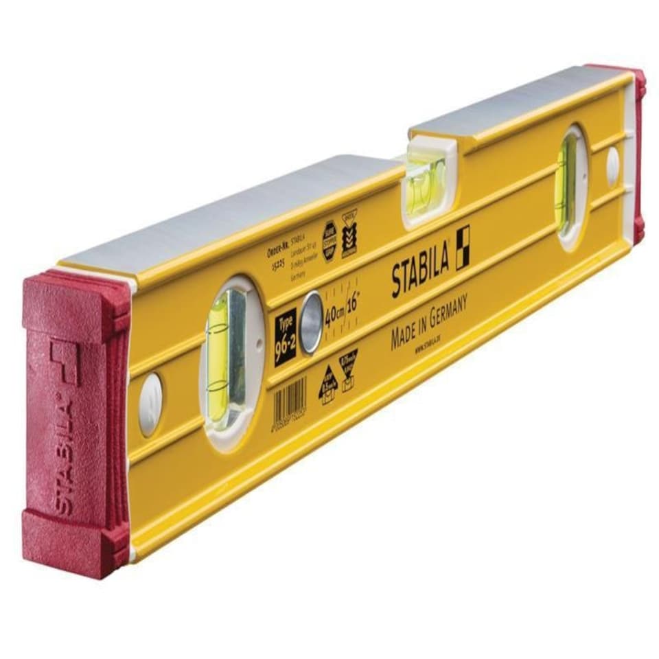 Stabila 96-2-40 Spirit Level 3 Vial 15225 40Cm