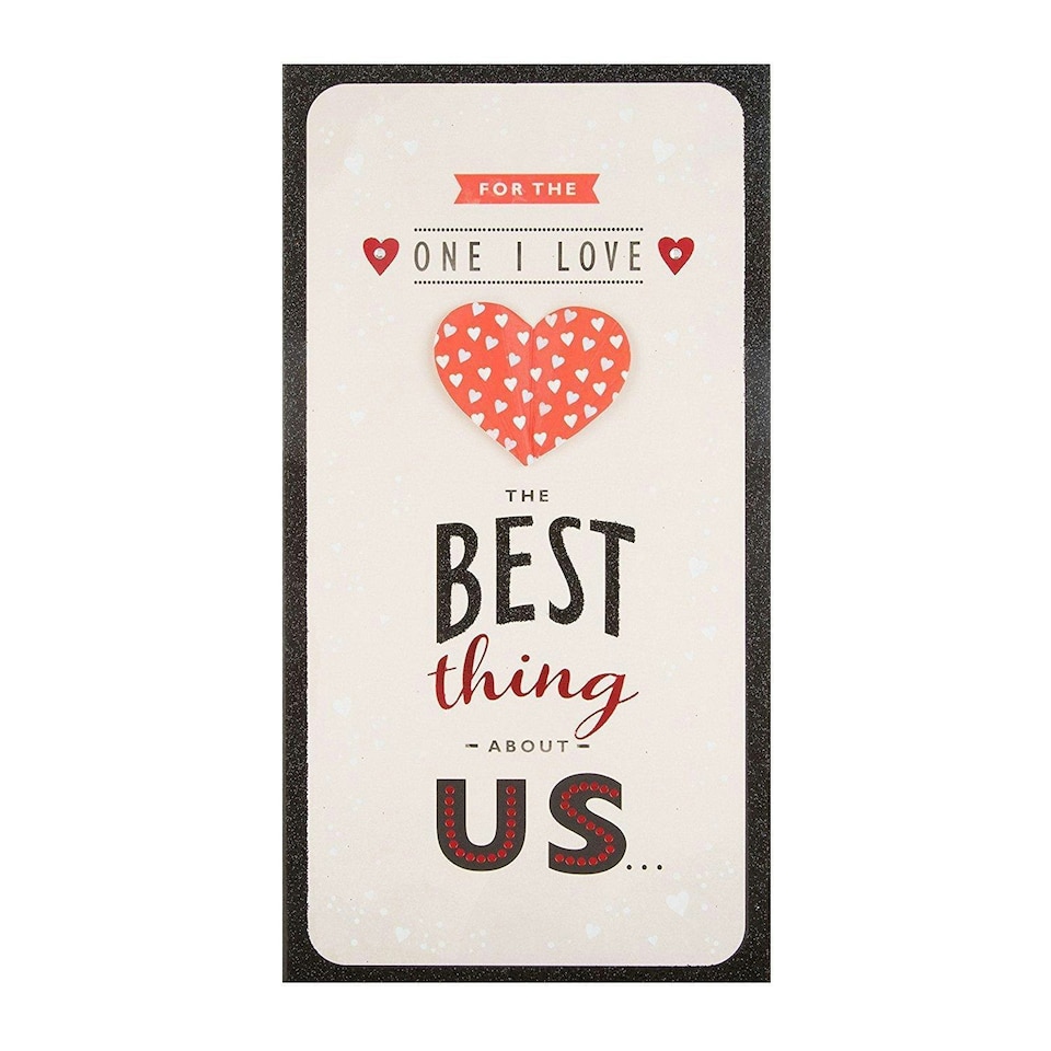 image 1 of One I Love Diamante Valentine's Day Card 'Best Thing'