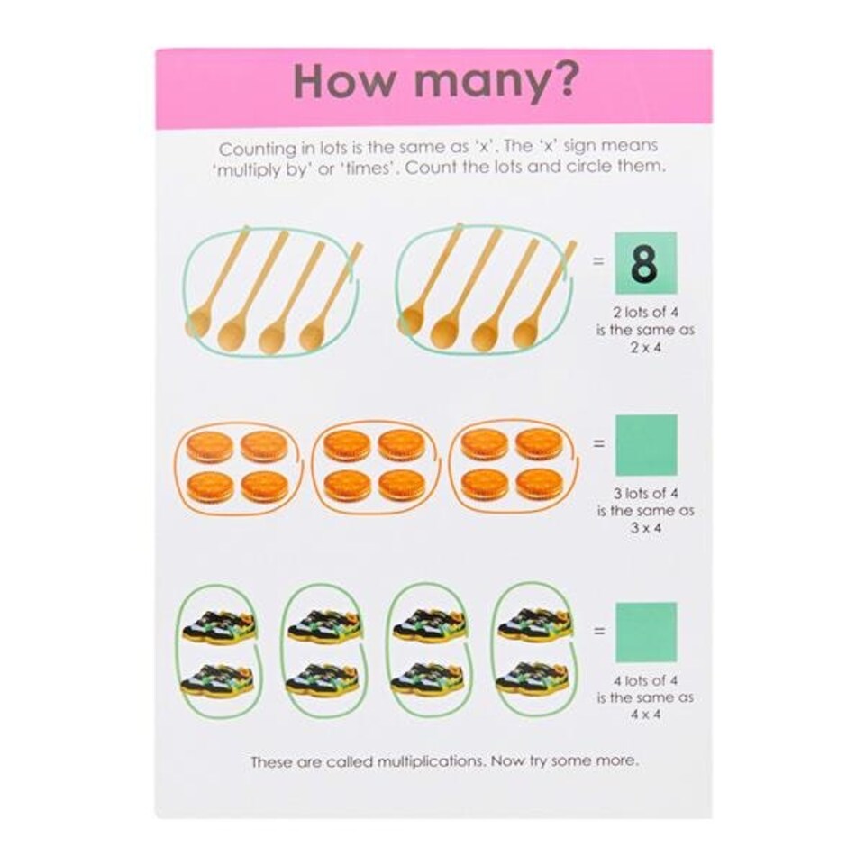 image 1 of A5 22 Pages Wipe Clean Activity Multiply Book With Pen by Ormond