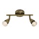 image 1 of Amalfi Adjustable 2 Light Spotlight Antique Brass, GU10