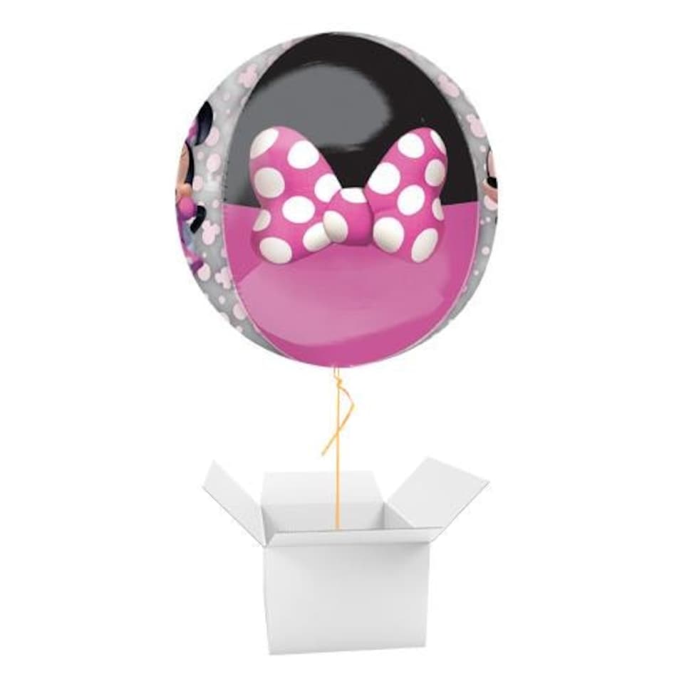 image 1 of Minnie Mouse Forever Orbz Foil Helium Balloon - Inflated Balloon in a Box Multi