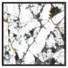 Black & gold marble (Picture Frame) Black | XS