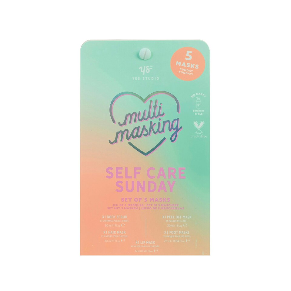 image 1 of Yes Studio Self Care Sunday Masking Set x5