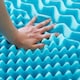 image 3 of Ezysleep 10cm Cooling 7 Zone Open-Cell Memory Foam Mattress Topper Bedroom | Blue