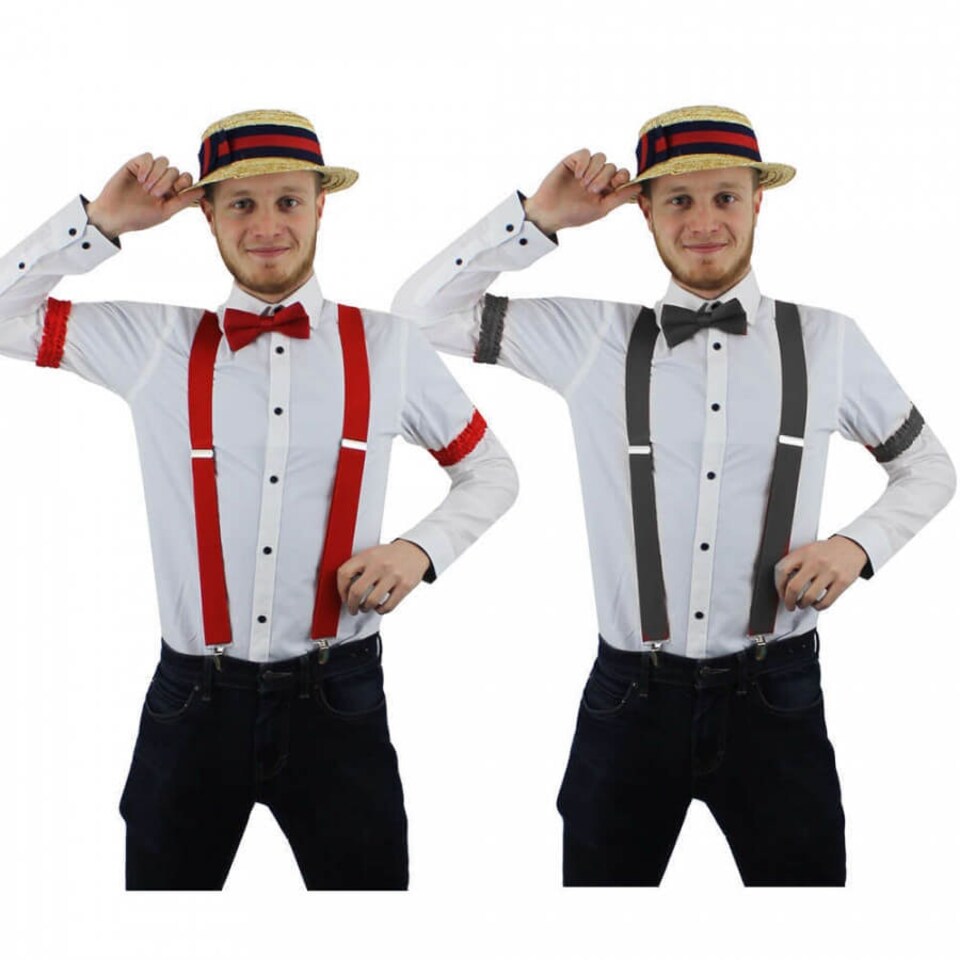 image 1 of Barbershop Quartet Set Red | One Size