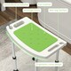 image 4 of HOMCOM Adjust Aluminium Bath Stool Shower Non-Slip w/ Shower Hole, Green