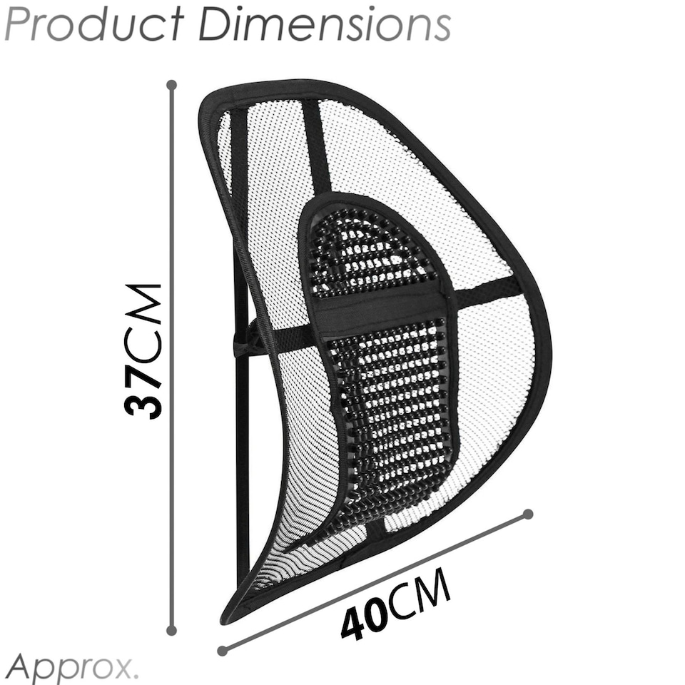 image 1 of GEEZY Lumbar Mesh Back Support for Home Office Chair