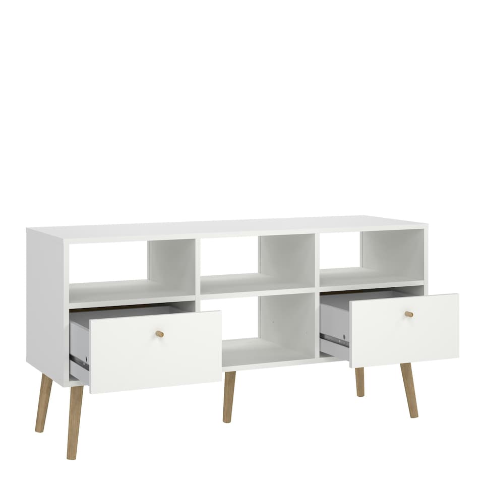 image 1 of Cumbria TV-Unit 2 Drawers White