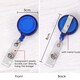 image 3 of Box of 100 Blue Pull Reel for Name Badge Holder