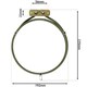 image 3 of SPARES2GO 3 Turn Heater Element compatible with Kenwood Fan Oven Cooker (2500W, 230v)