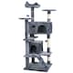 image 1 of 138cm Large Cat Tree Tower Large Activity Centre with Scratching Post & Climbing Playhouse