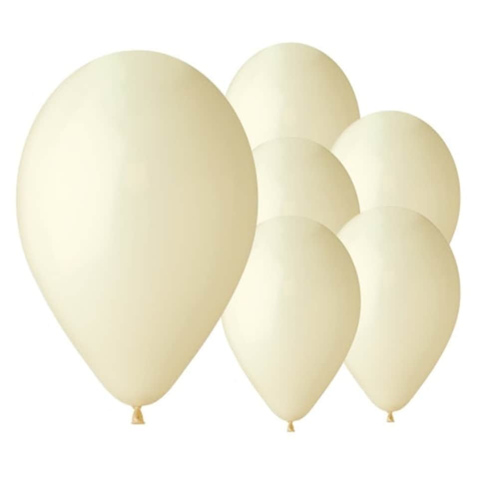 Ivory Biodegradable Latex Balloons 33cm / 13 in - Pack of 50