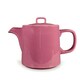 image 3 of Scandi Home 1L Oslo Pink Teapot with Stainless Steel Infuser