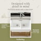image 10 of 795mm - Double Bowl Fireclay Butler Kitchen Sink -  Stepped Weir  & Wastes