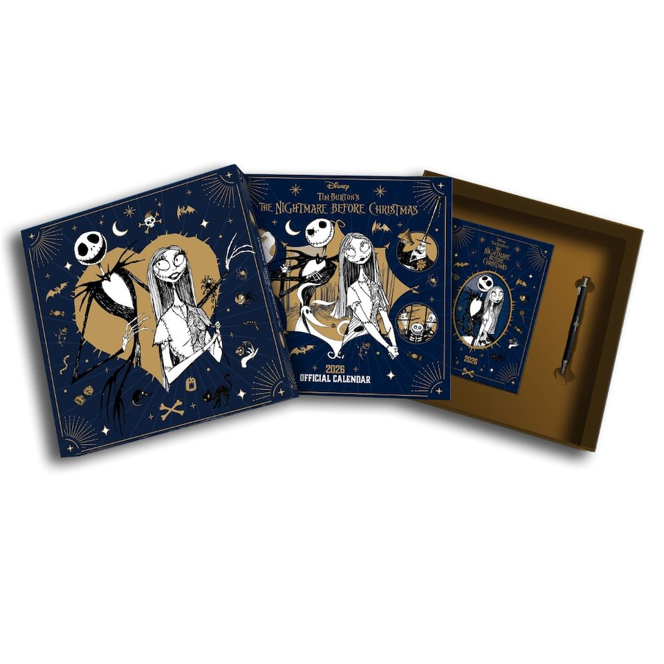 THE NIGHTMARE BEFORE CHRISTMAS 2026 CALENDAR AND DIARY GIFT BOX SET