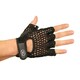 image 2 of Fitness Mad Unisex Adult Leather Fingerless Gloves - Black - L-XL