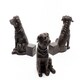 image 1 of Staffordshire Bull Terrier Plant Pot Feet - Set of 3 Grey