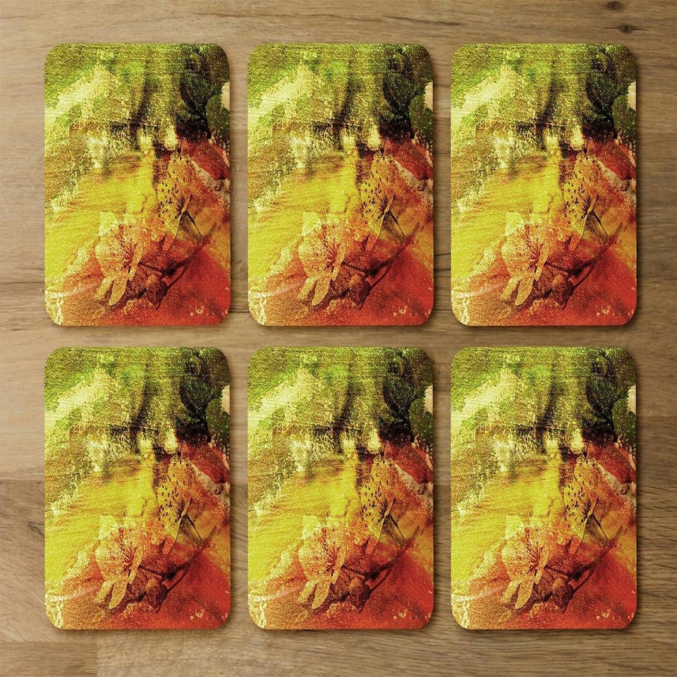 image 1 of Rustic Flowers (Coaster)