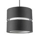 image 3 of CGC GAYLE Black Two Tier Double Ceiling Shade Black