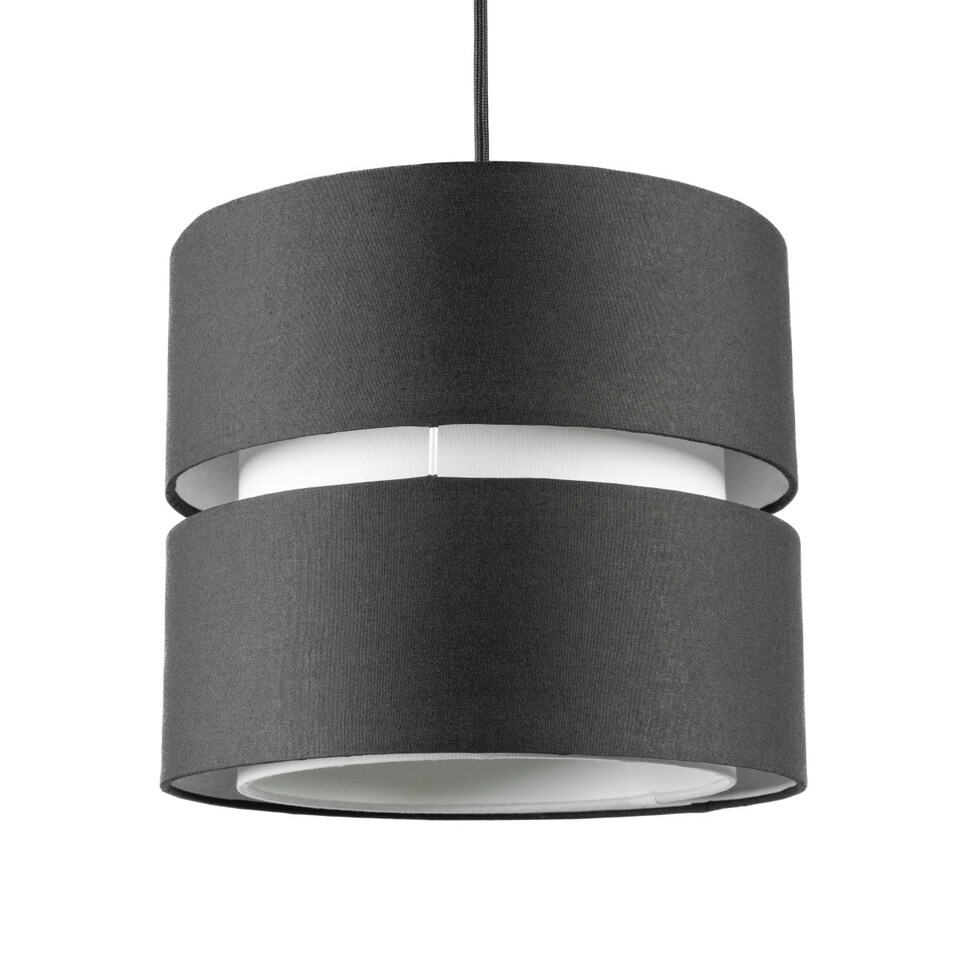 image 1 of CGC GAYLE Black Two Tier Double Ceiling Shade Black