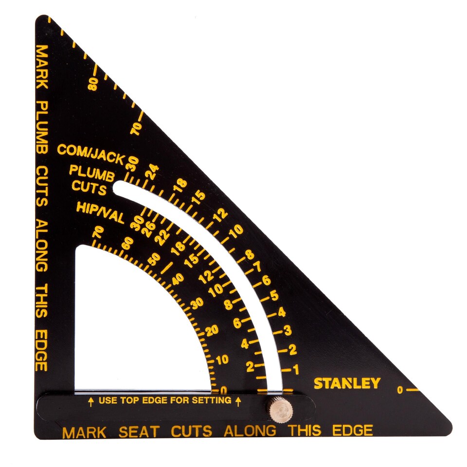 image 1 of Stanley Adjustable Quick Square | Black | Black/Yellow | 190mm | 1
