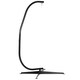 image 2 of Outsunny Hanging Hammock Stand Hammock Chair Stand C Stand Steel Heavy Duty Stand for Hanging Hammock Air Porch Swing Chair Indoor Outdoor (Only Construction) | Black | Black