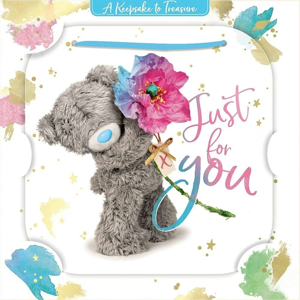 image 1 of Just For You Luxury Keepsake Birthday Card