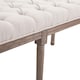 image 8 of HOMCOM  Stool Bench 3 Person Chic Button Tufted  Bedside Seat End Hallway