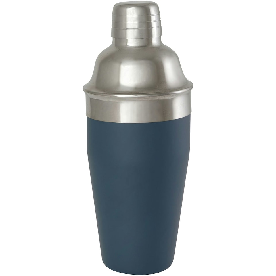 image 1 of Seasons Gaudie Logo Stainless Steel Cocktail Shaker - Ice Blue - One Size