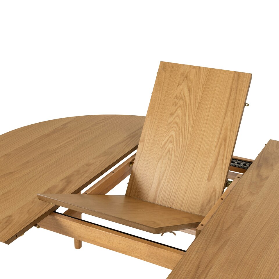 image 1 of Montreux Round Extending Dining Table in Oak 115-154 cm