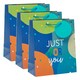 image 1 of Multipack of 3 Medium Gift Bags | Party Bags for Presents | Birthdays | For Him/Friend | Just for You Design