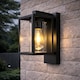 image 3 of CGC ABEL Matt Black Box Lantern Wall Light