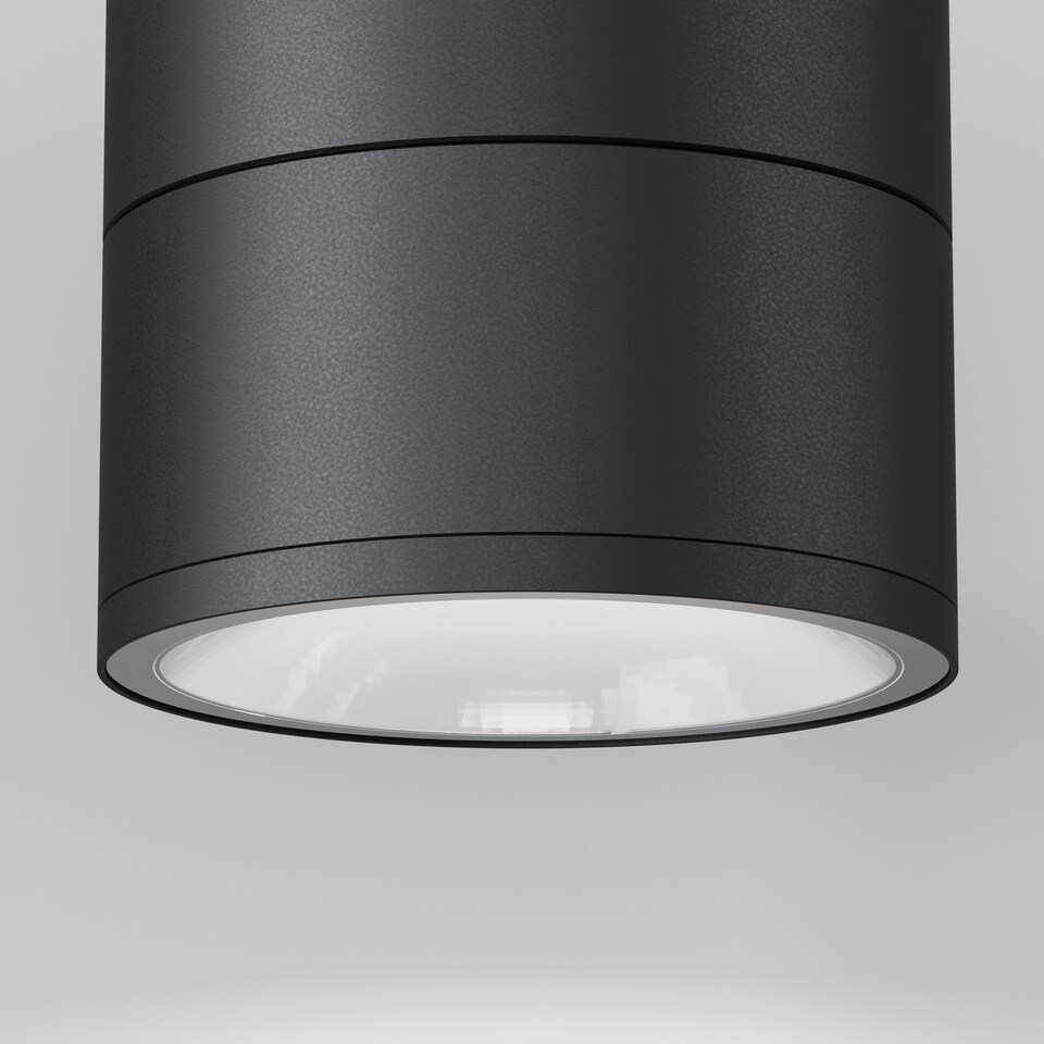 image 1 of Spin Outdoor Surface Mounted Downlight Graphite 3000K 1050lm IP54