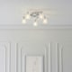 image 5 of Boyer 5 Light Semi Flush Multi Arm Ceiling Light Chrome, G9