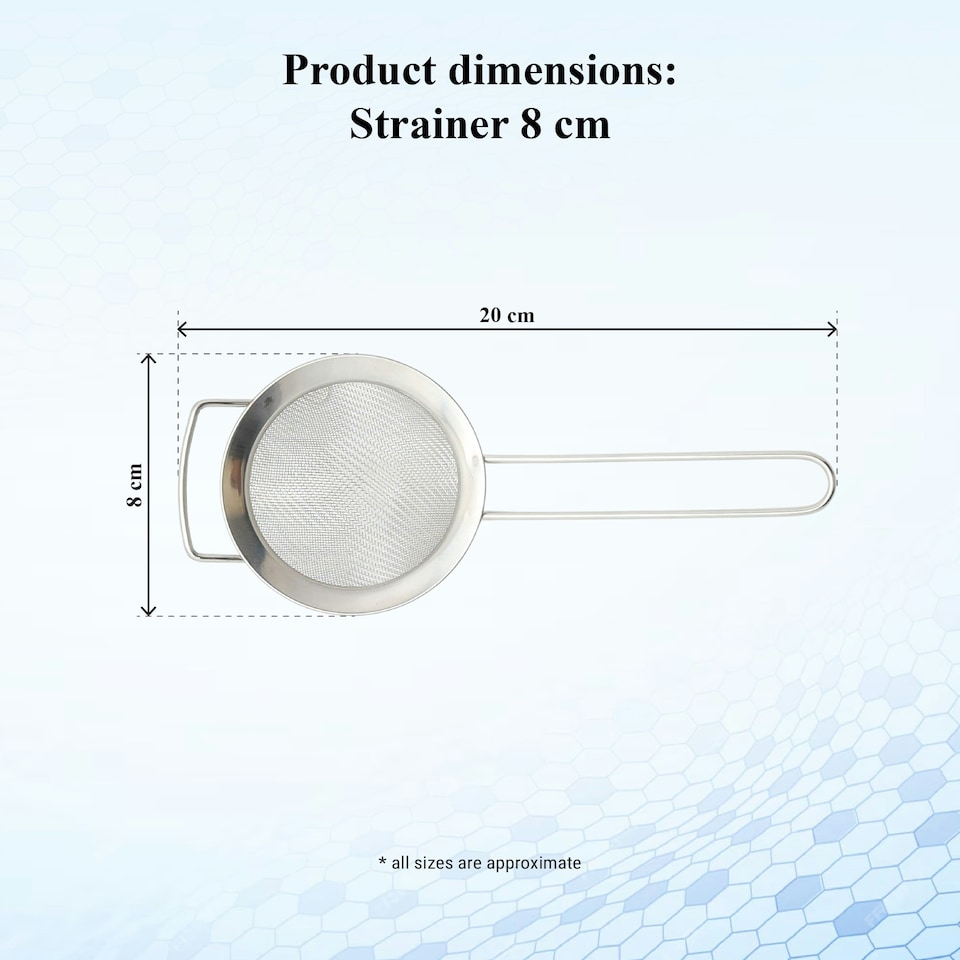 image 1 of Buckingham Stainless Steel Fine Mesh Sieve Strainer 8 cm