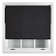 image 1 of Blackout Roller Blind 90cm Wide x 165cm Long | Metal Fittings | Black | Black