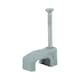 image 1 of Timco - Flat Twin & Earth Cable Clips - Grey (Size To fit 1.5mm - 100 Pieces)