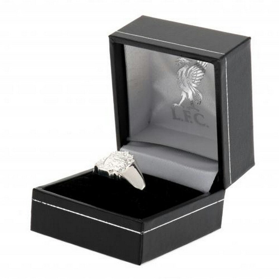 image 1 of Liverpool FC Sterling Silver Ring - Silver - Medium