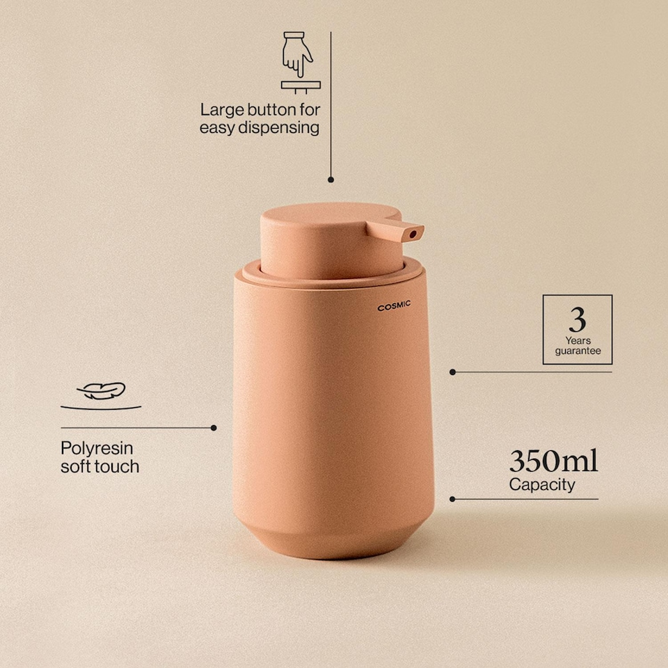image 1 of COSMIC Soap Dispenser, 350ml,Non-Drip Nozzle , Mandarin, Saona Collection