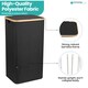 image 3 of 100L Foldable Laundry Hamper with Lid, Collapsible Clothes Basket
