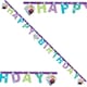 image 2 of Frozen Paper Snowflake Happy Birthday Banner - Multicoloured - One Size