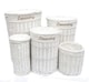 image 3 of Wicker Round Waste Paper Bin With Cotton Lining BIN 26 x 26.5 cm