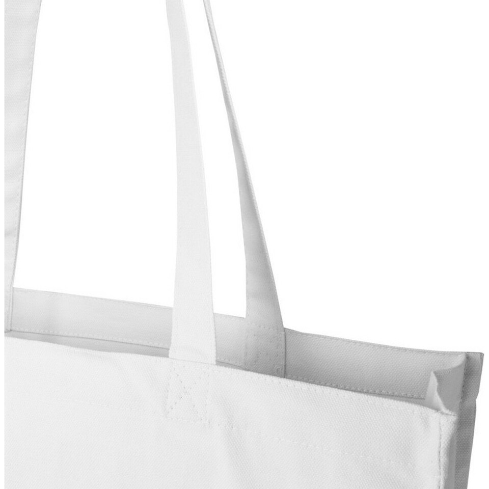 image 1 of Recycled Gusseted 14L Tote Bag - White - One Size White